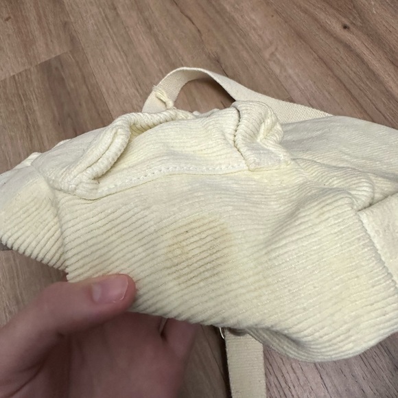 John Galt by Brandy Melville Cream Corduroy Backpack - Picture 3 of 5